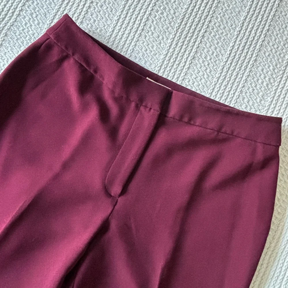 Kate Spade Midnight Wine Cropped Flare Pants